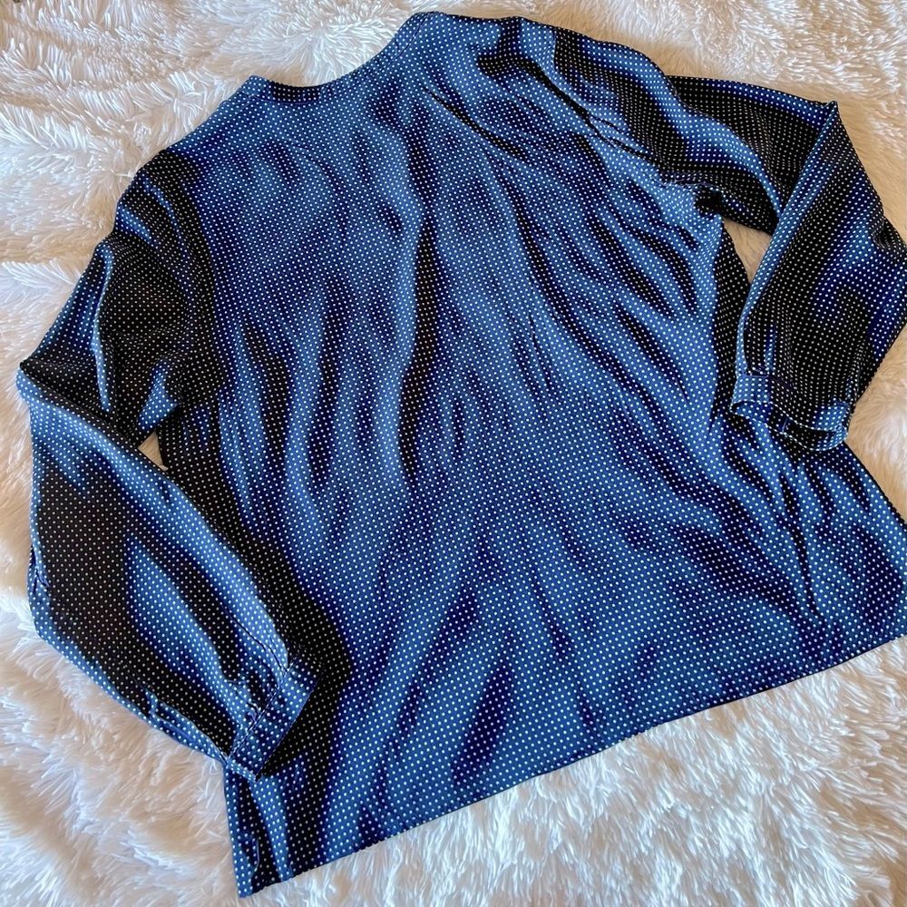 Tommy Hilfiger Navy Polka Dot Shirt XXL - Picture 12 of 12